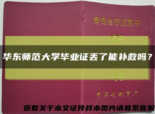 华东师范大学毕业证丢了能补救吗？缩略图