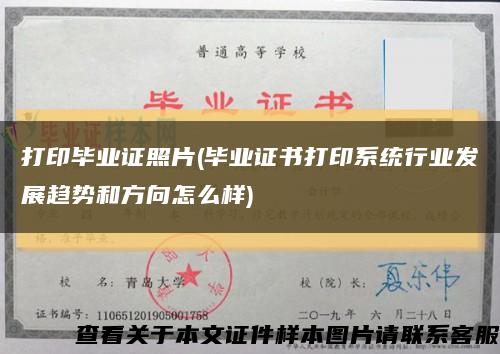 打印毕业证照片(毕业证书打印系统行业发展趋势和方向怎么样)缩略图