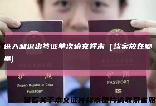 进入和退出签证单次填充样本（档案放在哪里)缩略图