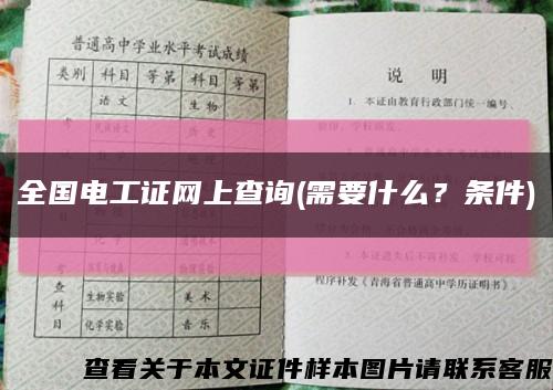 全国电工证网上查询(需要什么？条件)缩略图