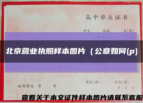 北京营业执照样本图片（公章如何(p)缩略图