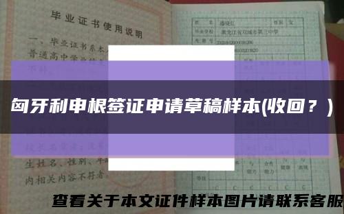 匈牙利申根签证申请草稿样本(收回？)缩略图