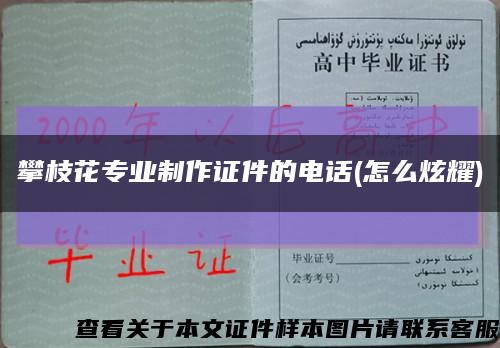 攀枝花专业制作证件的电话(怎么炫耀)缩略图