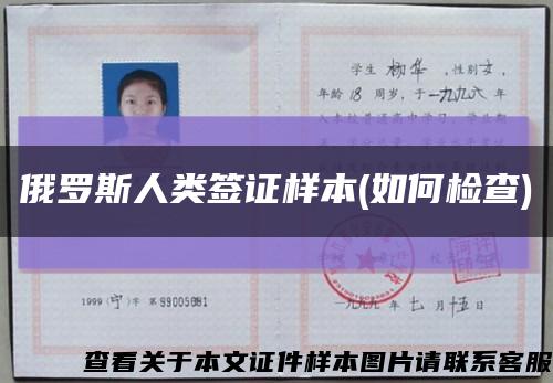 俄罗斯人类签证样本(如何检查)缩略图