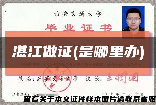 湛江做证(是哪里办)缩略图