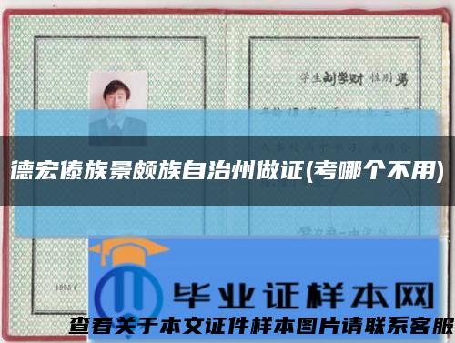 德宏傣族景颇族自治州做证(考哪个不用)缩略图