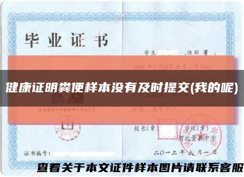 健康证明粪便样本没有及时提交(我的呢)缩略图