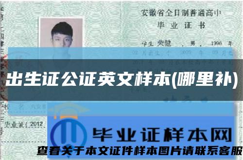 出生证公证英文样本(哪里补)缩略图