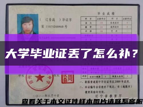 大学毕业证丢了怎么补？缩略图
