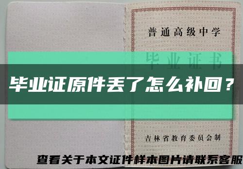 毕业证原件丢了怎么补回？缩略图