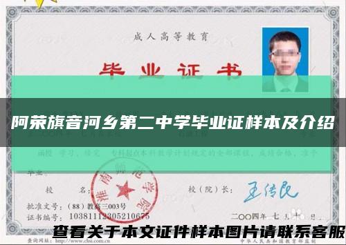 阿荣旗音河乡第二中学毕业证样本及介绍缩略图