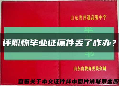 评职称毕业证原件丢了咋办？缩略图