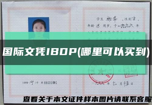 国际文凭IBDP(哪里可以买到)缩略图