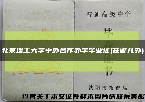 北京理工大学中外合作办学毕业证(在哪儿办)缩略图