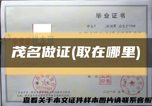 茂名做证(取在哪里)缩略图
