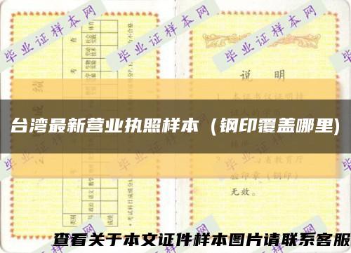 台湾最新营业执照样本（钢印覆盖哪里)缩略图