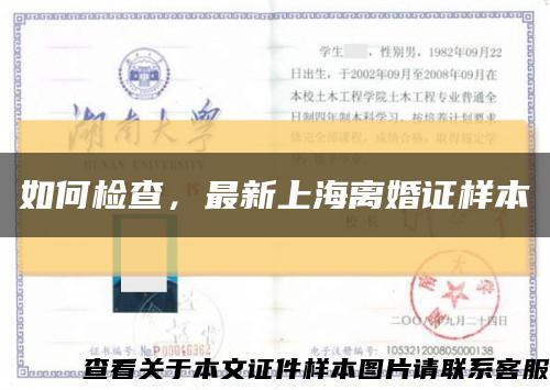 如何检查，最新上海离婚证样本缩略图