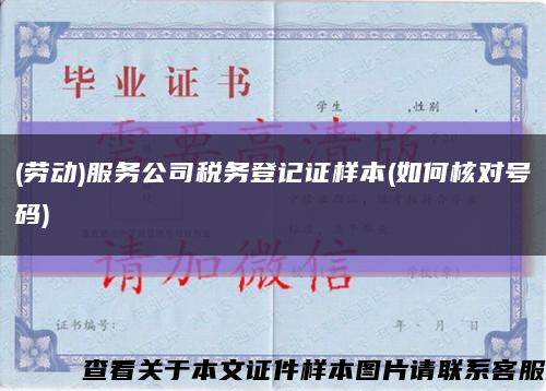(劳动)服务公司税务登记证样本(如何核对号码)缩略图