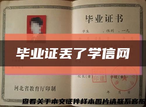 毕业证丢了学信网缩略图