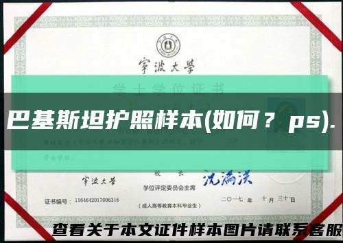 巴基斯坦护照样本(如何？ps).缩略图