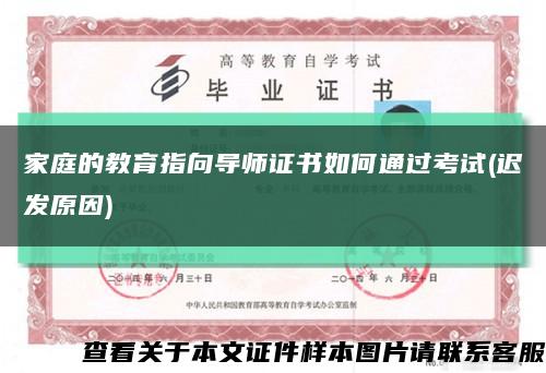 家庭的教育指向导师证书如何通过考试(迟发原因)缩略图