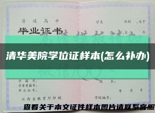 清华美院学位证样本(怎么补办)缩略图