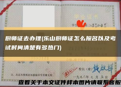 厨师证去办理(乐山厨师证怎么报名以及考试时间清楚有多热门)缩略图