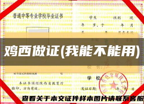 鸡西做证(我能不能用)缩略图