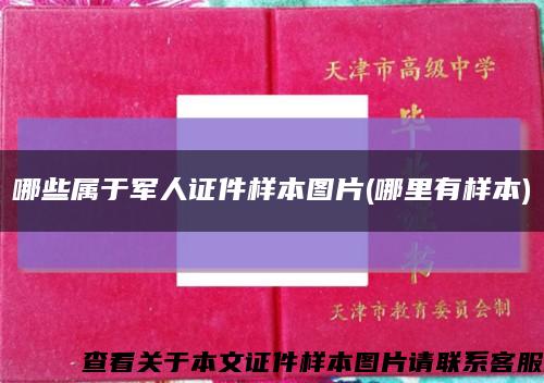 哪些属于军人证件样本图片(哪里有样本)缩略图
