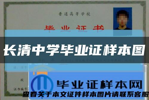 长清中学毕业证样本图缩略图