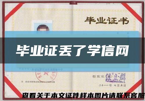 毕业证丢了学信网缩略图