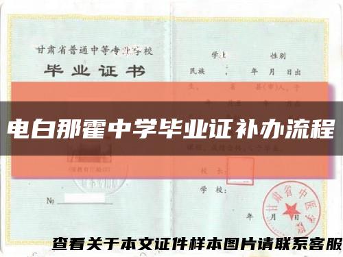 电白那霍中学毕业证补办流程缩略图