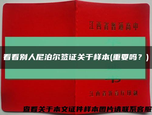 看看别人尼泊尔签证关于样本(重要吗？)缩略图