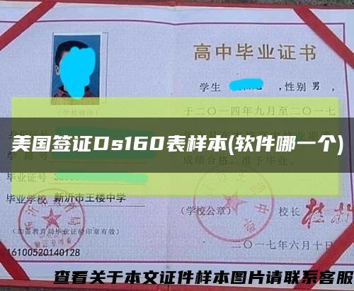 美国签证Ds160表样本(软件哪一个)缩略图