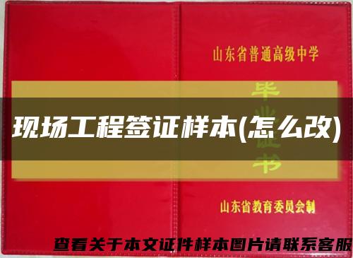 现场工程签证样本(怎么改)缩略图
