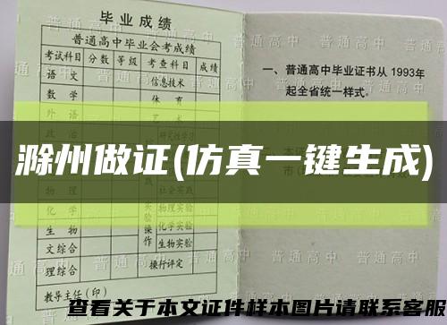 滁州做证(仿真一键生成)缩略图