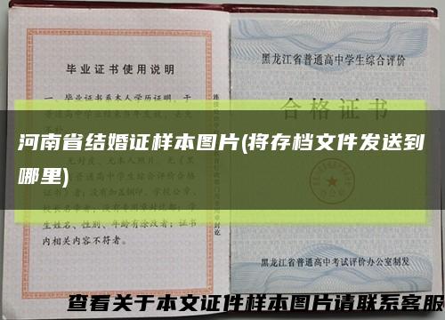 河南省结婚证样本图片(将存档文件发送到哪里)缩略图
