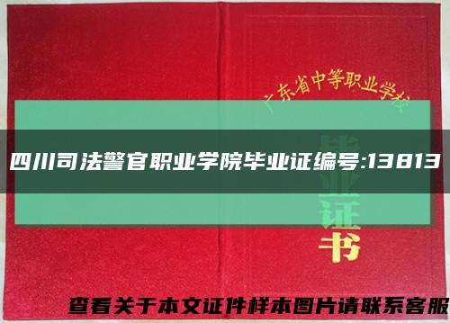 四川司法警官职业学院毕业证编号:13813缩略图