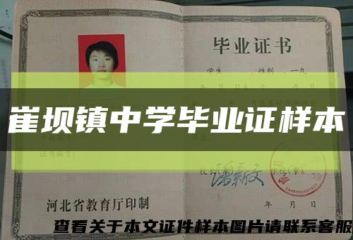 崔坝镇中学毕业证样本缩略图