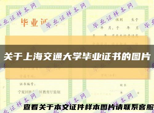 关于上海交通大学毕业证书的图片缩略图