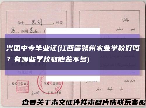兴国中专毕业证(江西省赣州农业学校好吗？有哪些学校和他差不多)缩略图