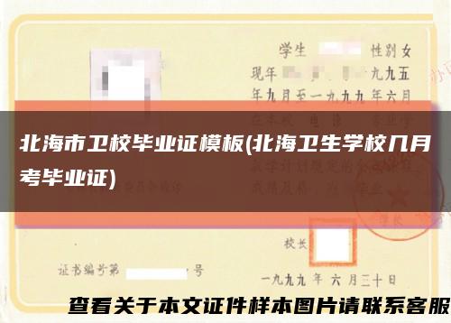 北海市卫校毕业证模板(北海卫生学校几月考毕业证)缩略图