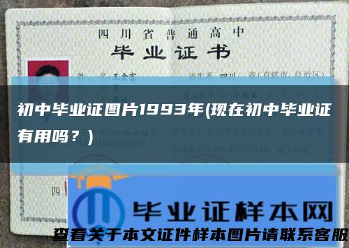 初中毕业证图片1993年(现在初中毕业证有用吗？)缩略图