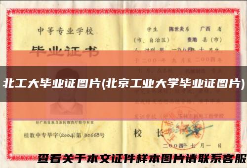 北工大毕业证图片(北京工业大学毕业证图片)缩略图