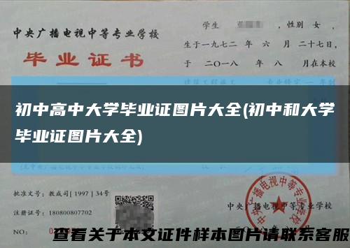 初中高中大学毕业证图片大全(初中和大学毕业证图片大全)缩略图