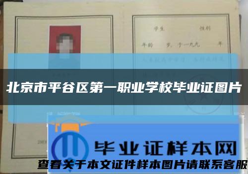 北京市平谷区第一职业学校毕业证图片缩略图