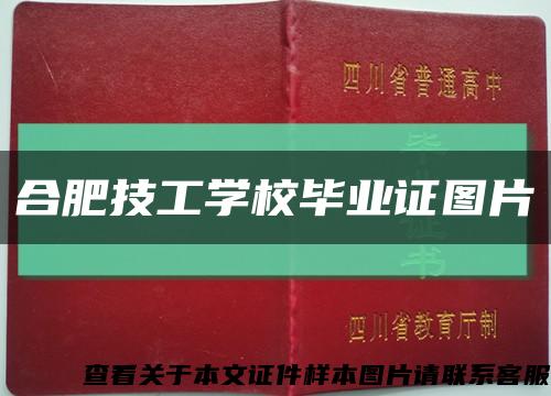 合肥技工学校毕业证图片缩略图