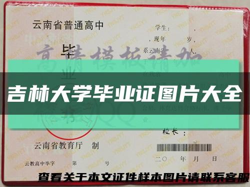 吉林大学毕业证图片大全缩略图