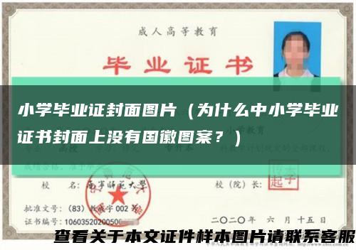 小学毕业证封面图片（为什么中小学毕业证书封面上没有国徽图案？）缩略图