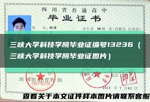 三峡大学科技学院毕业证编号13236（三峡大学科技学院毕业证图片）缩略图